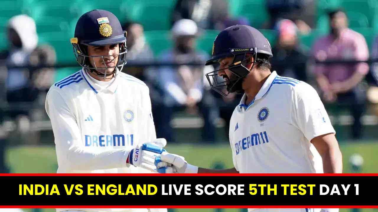 India vs England Live Score 5th Test Day 1